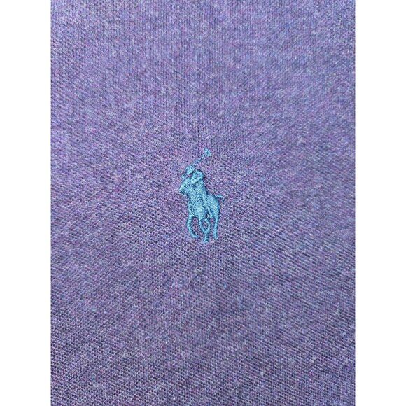 Ralph Lauren Mens Featherweight Mesh Flannel Shirt Medium Purple - Picture 7 of 8